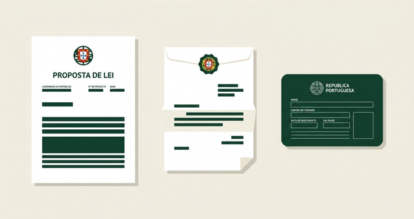 Portugal citizenship law bill official documents illustration